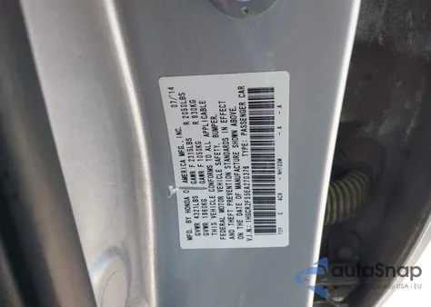 2014 Honda Accord Sport из США, поврежденный, VIN 1HGCR2F55EA270376